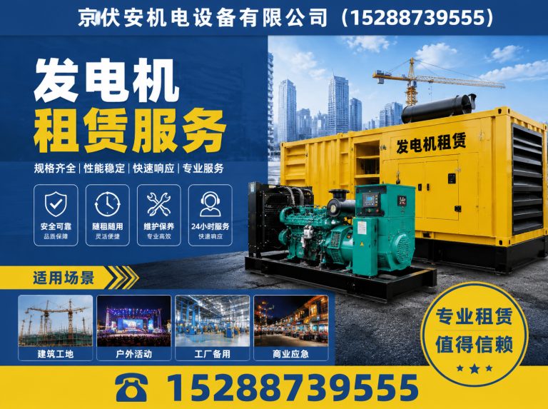 内江柴油发电机组出租展示图